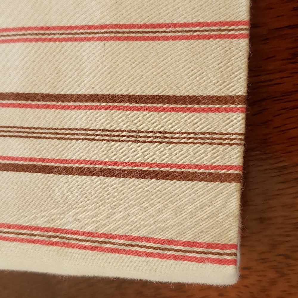 Vintage THE LIMITED Striped Cotton Skirt | Cream Coral Orange Brown | SIZE 6 - Picture 10 of 11